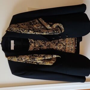 Classic Black and Gold Tahari Arthur S Levine 4 Piece Suit 10P